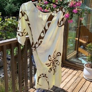 Tahitian print tunic or mini